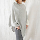 RISI Luxury Merino Cowl Poncho: Burnt Orange
