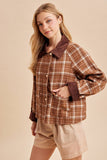TARTAN BARN JACKET: HUNTER GREEN / S