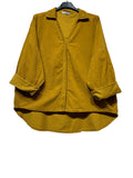 48902 FINE-WALE CORDUROY SHIRT: KAKI