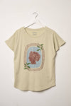 Ancient Greek Woman Vintage-Wash Graphic Tee: Muted Sage / M