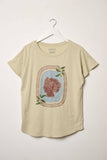 Ancient Greek Woman Vintage-Wash Graphic Tee: Muted Sage / M