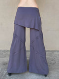 Wide Leg Panel Pants: Brass / S