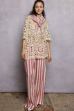 Floral Patterned Multi Style Wrap Scarf: PINK MULTI / OS