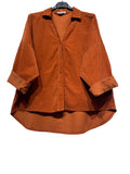 48902 FINE-WALE CORDUROY SHIRT: CAMEL