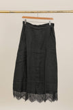 Linen Skirt REF. 80126: Wasabi