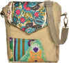 Recycled Military Tent w/Vintage Fabric Crossbody