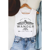 WANDER ARE ROST MINERAL GRAPHIC TANK TOP: Mineral Mustard / M
