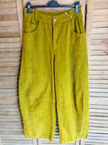 Corduroy trousers 30577 100% cotton: Persimmon