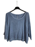 TOP 3791 90% COTTON 10% LINEN: KAKI