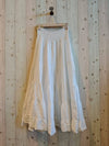 REF 80212 100% LINEN SKIRT: SOFT BLUE
