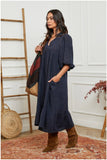 100% linen dress REF. 1109: Khaki
