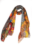Silk Modal Scarf  luxurious fabric blend - Green