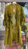 100% Linen Vest REF. 9679: Wasabi