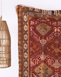 Moroccan Oasis Boho Rug Large Area Rug Home Décor - Red/Grey