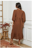 100% linen dress REF. 1109: Khaki