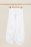 Skirt in 100% linen REF. 7199: Bleu Ciel / Unique