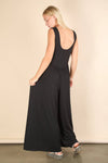 NP70810-Casual Ribbed Knit Sleeveless Jumpsuit: BLACK / S-M-L/2-2-2
