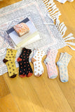 Eco-Friendly Jacquard Star Design Socks 🌟: White