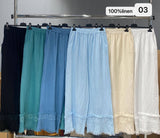 Linen pant: Beige