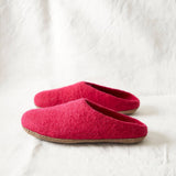 MITA Unisex Felt Mule Slippers EU36-EU46: Rust Orange / EU37 (UK4)