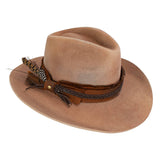 Unstoppable Wool Felt Western Drifter Cowboy Hat: Small/Medium