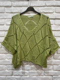 1962 Cotton Knit Sweater: Choco