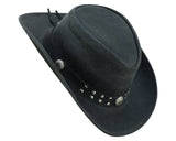 Arizona Leather Hats for Men & Women Cowboy western style: Redish / S