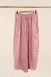 100% Linen Trousers REF. 9530: White