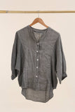 100% Linen Shirt REF. 9230: White