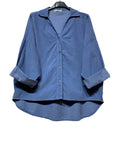 48902 FINE-WALE CORDUROY SHIRT: KAKI