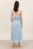 Linen Skirt REF. 80126: Wasabi
