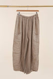 100% Linen Trousers REF. 9530: Navy