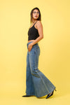 FLARE JEANS S80469: MEDIUM DENIM / SMALL