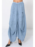Skirt in 100% linen REF. 7199: Wasabi / Unique