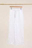100% Linen Trousers REF. 82750: Duck Green