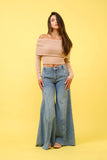 WIDE LEG JEANS S80511: MEDIUM / MEDIUM DENIM