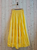 REF 80212 100% LINEN SKIRT: SOFT BLUE