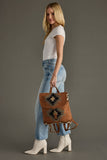 Rust, Olive & Cream Aztec Backpack
