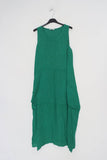 Sleeveless long dress REF. 8466: Green