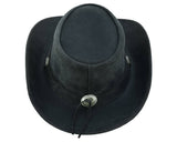 Arizona Leather Hats for Men & Women Cowboy western style: Redish / M