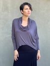 Dolman Cowl Top: Moss / O/S