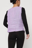 Sleeveless shirt in 100% Linen REF. 5146: Taupe / S/M-L/XL