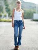 Absolutely Rosey Mid-Rise Jeans: Denim / 30