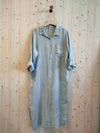 REF 8827 100% LINEN LONG T-SHIRT: BEIGE