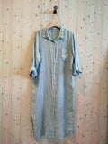 REF 8827 100% LINEN LONG T-SHIRT: BEIGE