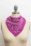Classic Paisley Floral Bandana - Lightweight Cotton 🌼: Rust