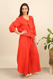 Linen trousers REF. 4850 (30633): Camel