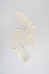 Boho Chic Zig Zag Pattern Socks – Cozy & Stylish for Fall: Mustard