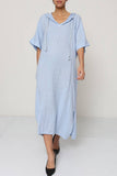 Short Dresses in 100% Linen REF. 1493: Pink / Unique
