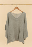 Blouse in 50% linen and 50% cotton REF. 4652: White
